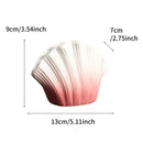 Axyaa Shell Ceramic Vase for Flowers | Tabletop Decoration Vessel