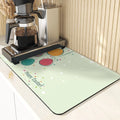 Easter Rabbit Print Kitchen Drying Mat Set by Axyaa