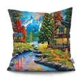 Axyaa Rustic Landscape Print Pillowcase