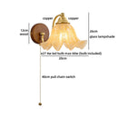 Nordic Modern LED Wall Lamp Clear Glass Wood Applique Murale by Axyaa