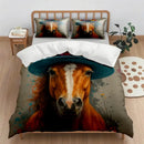 Axyaa Cartoon Animal Print Quilt Cover Set - Digital Printing - No Bed Sheets