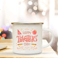 Axyaa Teacher's Day Enamel Handle Coffee Cup - Appreciation Gift for Educators