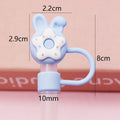 Axyaa Silicone Straw Toppers for Stanley Cup 40 oz Tumbler - Cute Kawaii Straw Covers