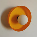 Axyaa Italy Glass Wall Lamp White/Green/Orange for Living Room Bedroom Corridor