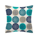 Axyaa Geometry Polyester Cushion Cover 45x45, Decorative Sofa Pillowcase Blue Yellow Black Home Décor