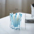Axyaa Geometric Glass Bud Vase & Storage Container for Home Décor & Organization