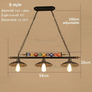 Axyaa Retro Industrial Billiard Pendant for Creative Nostalgic Room Decoration