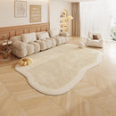 Axyaa Plush Cream Style Area Rug for Bedroom and Living Room Décor