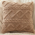 Axyaa Pink Velvet Geometric Cushion Cover 45*45cm for Home Living Room