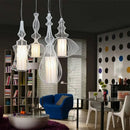 Axyaa Geometric Pendant Lamp Rope Birdcage Light Fixture E27 Scandinavian Style