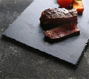Axya Slate Stone Square Dish for Sushi, Steak, BBQ, Pizza - 16 Word Limit