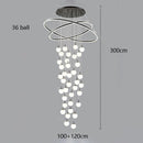 Axyaa Elegant Chandelier Set - Indoor Ceiling Lighting Fixtures for Hall, Dining & Staircase