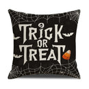 Axyaa Halloween Linen Pillow Cover: Horror Holiday Decor for Home Sofa