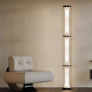 Axyaa Modern Glass LED Floor Lamp Living Room Bedroom Lighting Fixtures