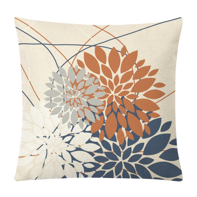 Axyaa Hydrangea Dandelion Cushion Cover: Home Car Sofa Decor Pillow Case