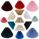 Axyaa Pleated Fabric Lampshade with Metal Frame in Various Colors