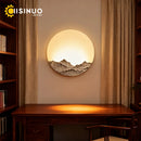 Axyaa Moon Led Wall Lamp - Modern Bedroom Decor - Iron Art Wall Light