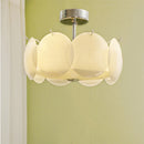 Axyaa French Cream White Glass Ceiling Light for Medieval Style Rooms