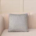 Axyaa Gray Plush Geometric 45x45cm Cushion Cover for Home Decor