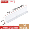 Axyaa Transparent Plastic Shelf Divider for Convenience Store and Supermarkets