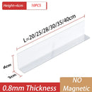 Axyaa Transparent Plastic Shelf Divider for Convenience Store and Supermarkets