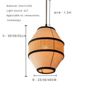 Axyaa Southeast Asia Fabric Pendant Lamp Farmhouse Light Fixtures