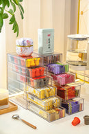 Axyaa Acrylic Coffee & Tea Storage Organizer Box - Dustproof Capsule Drawer Container