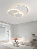 Axyaa Circle LED Ceiling Light Modern Minimalism Dimmable Fixture for Living Room Bedroom