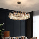 Axyaa Luxury Crystal Chandelier: Modern LED Ceiling Chandelier for Home Décor