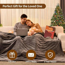 Axyaa King Size Electric Heated Blanket with Dual Controller