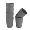 Axyaa Grey Plastic Cups - Set of 6