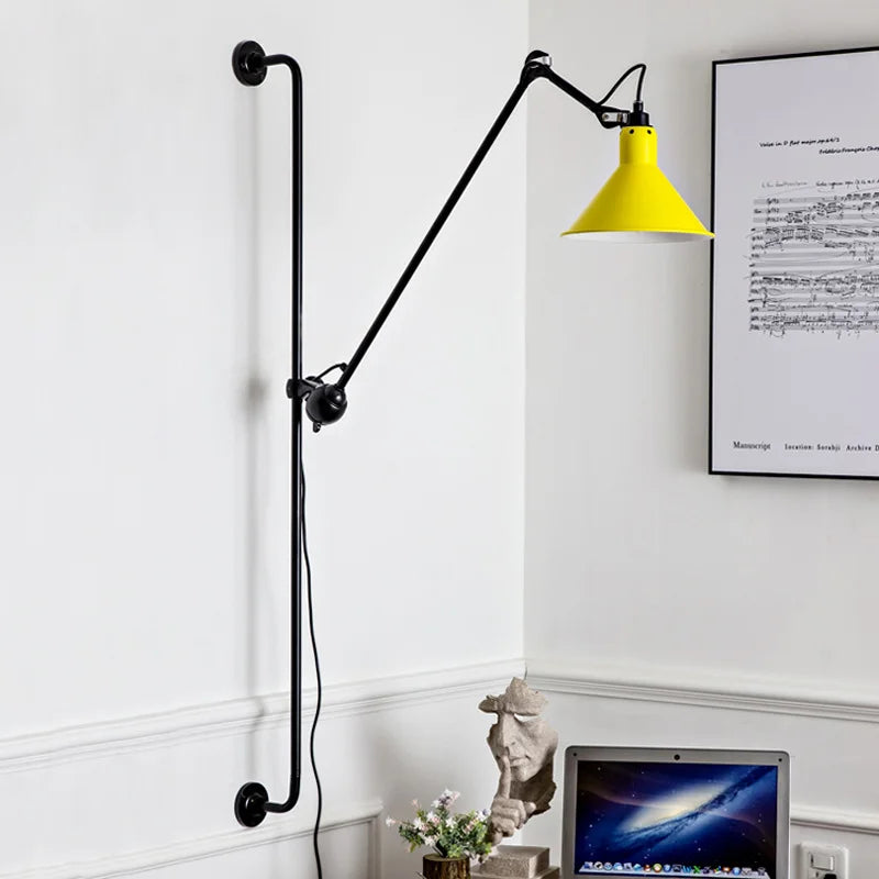 Axyaa Adjustable Metal Wall Lamp for Living Room Study Bedroom