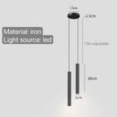 Axyaa Minimalist Tube Pendant Lights for Bedroom Dining Living Room Chandelier