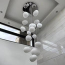 Axyaa Modern Staircase Chandeliers LED Pendant Light for Living Room Home Decor