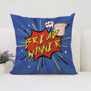 Axyaa Pop Art Cushion Cover: Fun Cartoon Pillow for Living Room Sofa or Bed