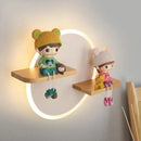 Axyaa Unicorn Ceramic Doll Display Wall Sconce LED Night Light