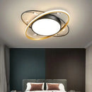Axyaa Crystal Circle Ceiling Chandelier LED Lighting for Living Room Bedroom
