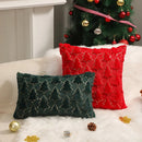 Axyaa Christmas Decor Throw Pillow Covers - Soft & Fluffy Xmas Series Cushion Pillowcase