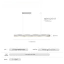 Axyaa Minimalist Long Strip Pendant Light for Full Spectrum Bar Lighting