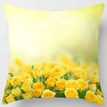 Axyaa Rose Series Yellow Pink Flowers Pillowcase Home Decor