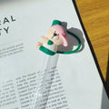 Axyaa Pink Bear 10mm Silicone Straw Cap for Stanley Tumbler
