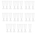 Axyaa 150ml Disposable Champagne Flutes Clear Toasting Glasses for Weddings
