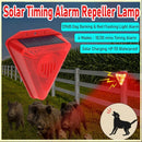 Axyaa Solar Powered Alarm Light Remote Motion Sensor Siren Strobe for Home Yard Security