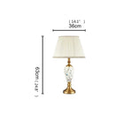 Axyaa Ceramic LED Desk Lamp for Home Office and Hotel Decor