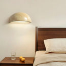 Yellow Travertine Semi Circle Wall Light | Retro Nordic Style Bedside Lamp by Axyaa