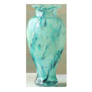 Axyaa Blue Glass Vase: Elegant Tabletop Hydroponic Decor for Home, Hotel, or Office
