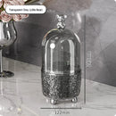 Axyaa 360° Rotating Makeup Brushes Holder & Cosmetic Organizer for Clear Jewelry Container