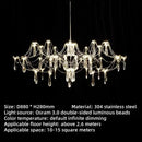 Axyaa Starry Sky Crystal Pendant Light for Living Room & Bedroom