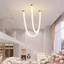 Axyaa Pearl Living Room Lamp Dining Room Chandelier Ceiling Salon Lighting