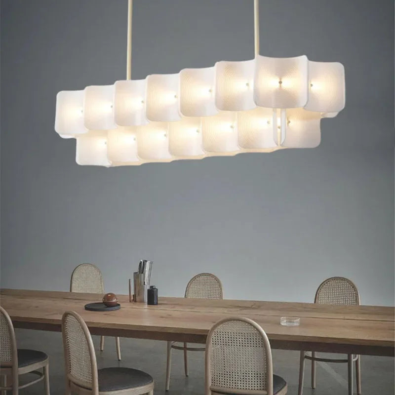 Axyaa LED Chandelier: Luxe Fingerprint Design for Living Room, Bedroom, Villa & Hotel Lobby